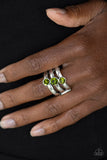 Triple the Twinkle - Green Ring