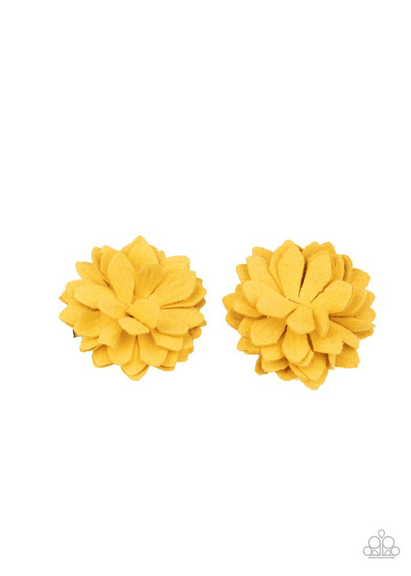 Summery Salutations - Yellow Hair Bow