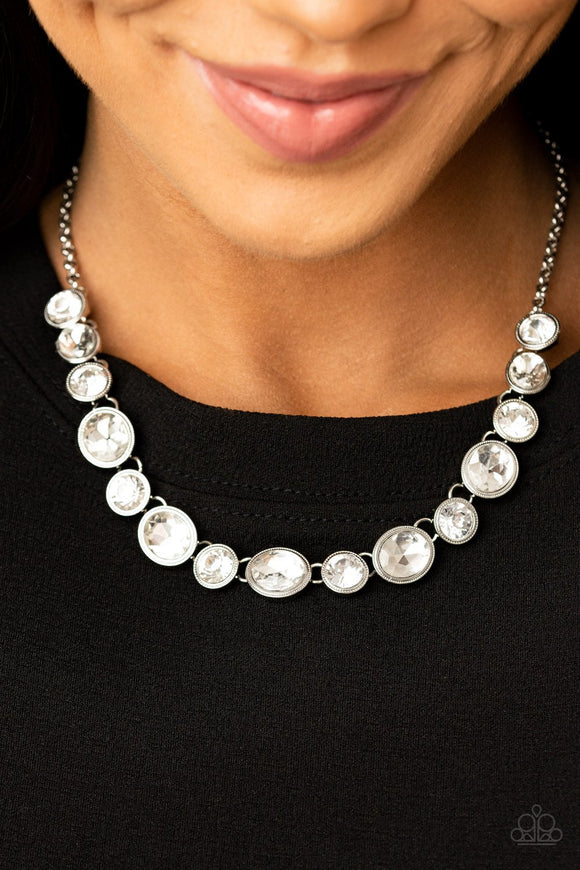 Girl's Gotta Glow - White Necklace