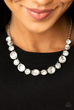 Girl's Gotta Glow - White Necklace
