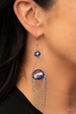 Ethereally Extravagant - Blue Iridescent Earring
